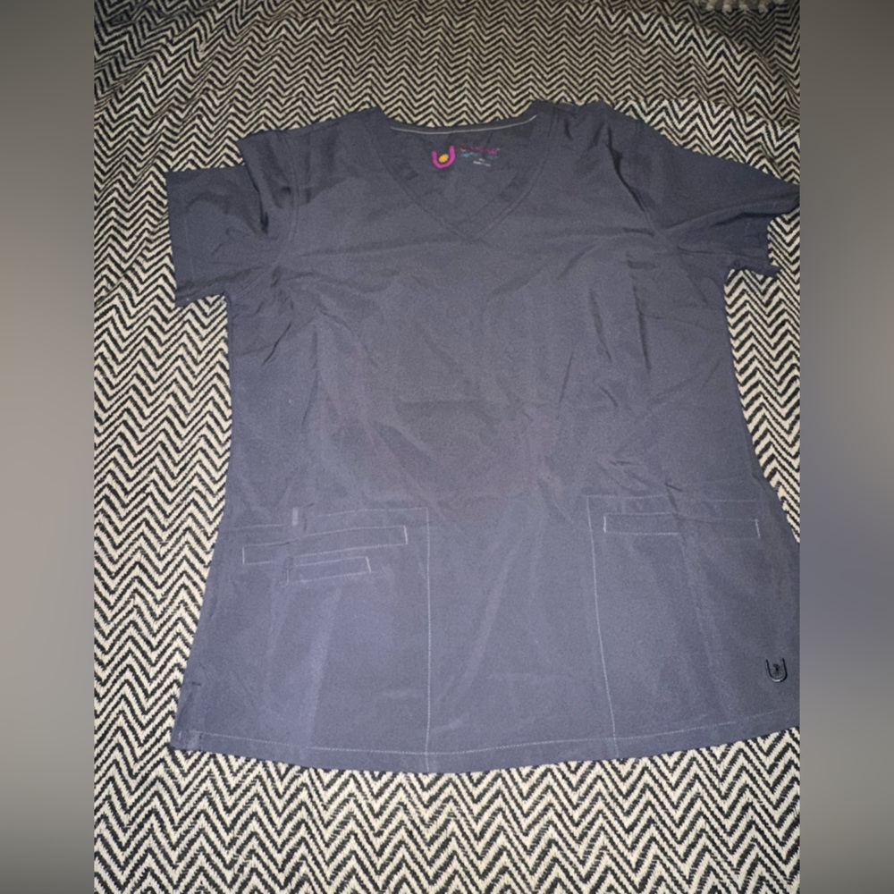 Gray Scrub Top